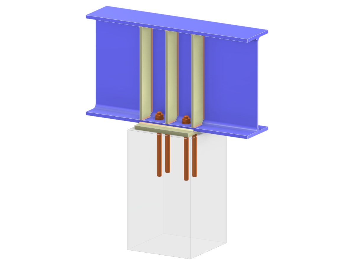 Modelo 006250 | Anclaje de viga | Placa base horizontal y rigidizador