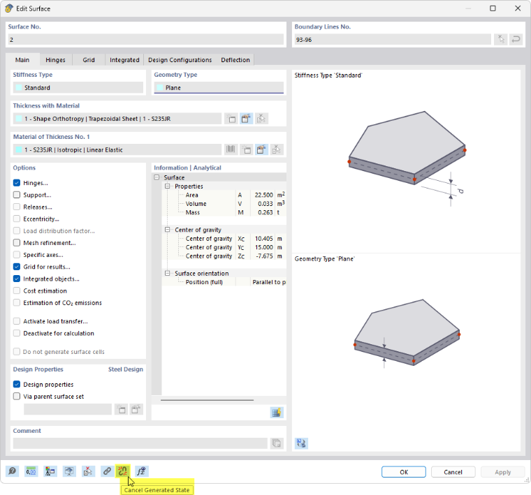 Convertir superficies generadas en superficies estándar