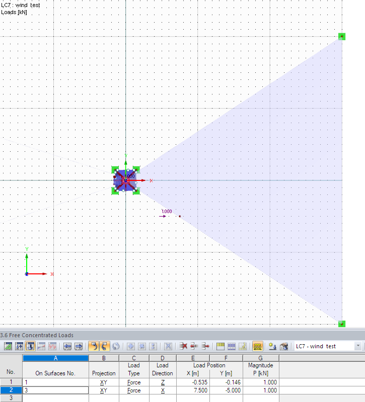 Loads applied on the undeformed geometry