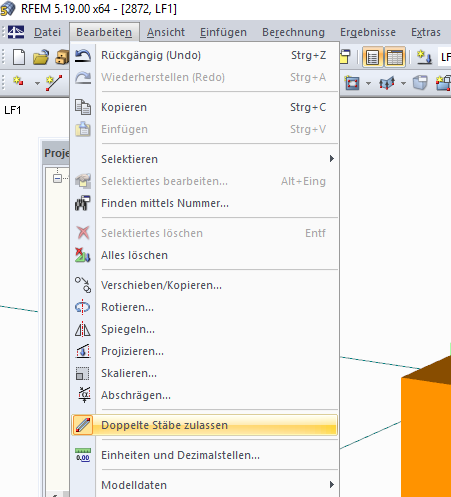 Doppelte Stäbe zulassen