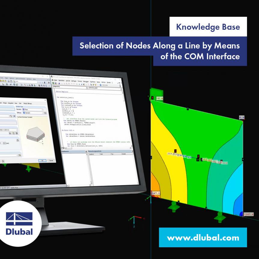 Selecting Nodes Along a Line by Means of COM Interface