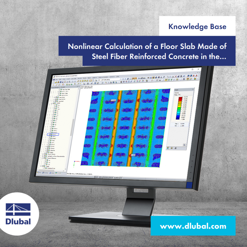 Nonlinear Calculation of a Floor Slab Made of Steel Fiber Reinforced Concrete in the Ultimate Limit State with RFEM