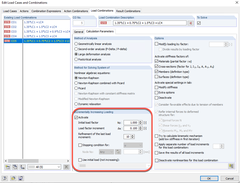 Inkrementelle Laststeigerung