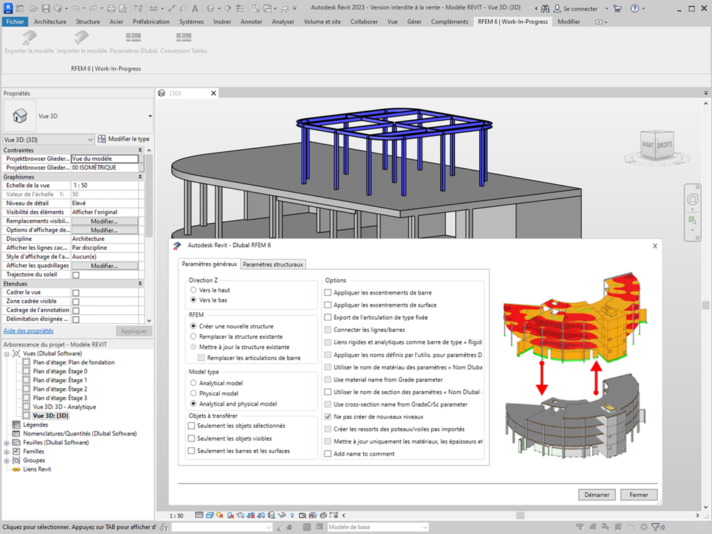 Échange de données bidirectionnel avec Revit