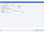 Paramètres détaillés pour l'importation DXF
