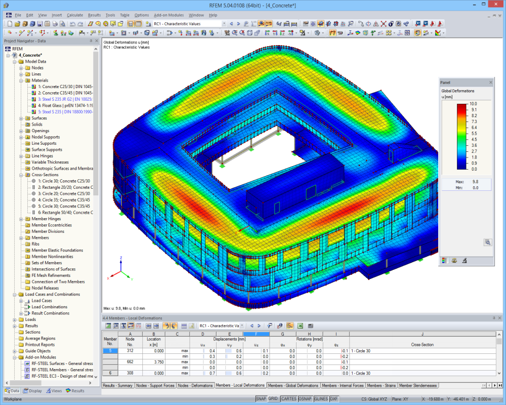 Nouveau bâtiment de l'école secondaire de Laupheim, Allemagne | Conçu avec RFEM par Ingenieurbüro Rohmer GmbH, Allemagne | www.statik-rohmer.de