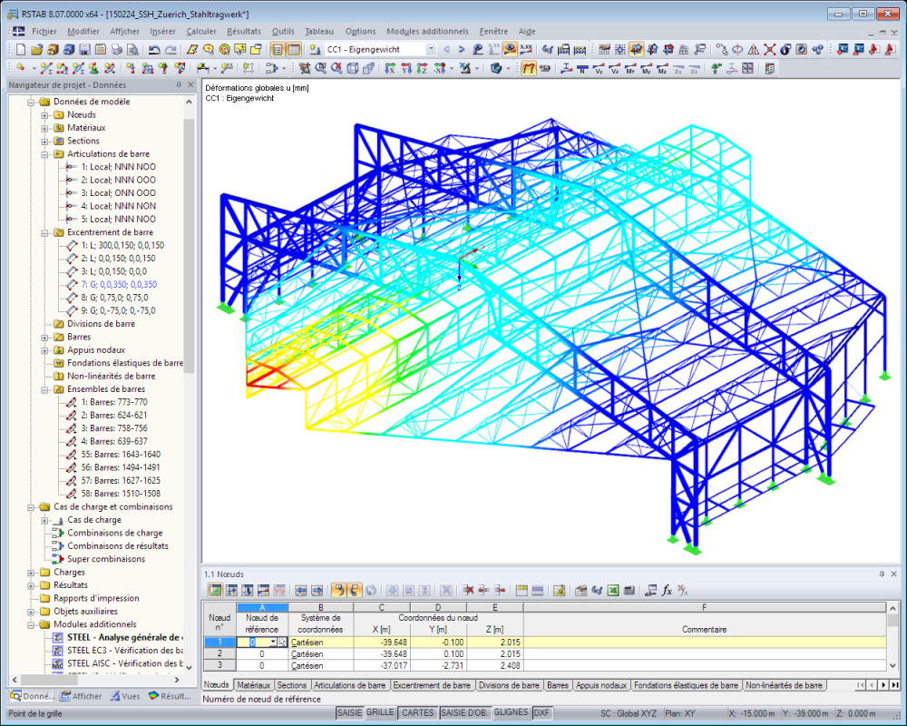 Schallschutzhalle am Flughafen Zürich | Realisiert mit RSTAB von WTM Engineers GmbH, Hamburg | www.wtm-engineers.de