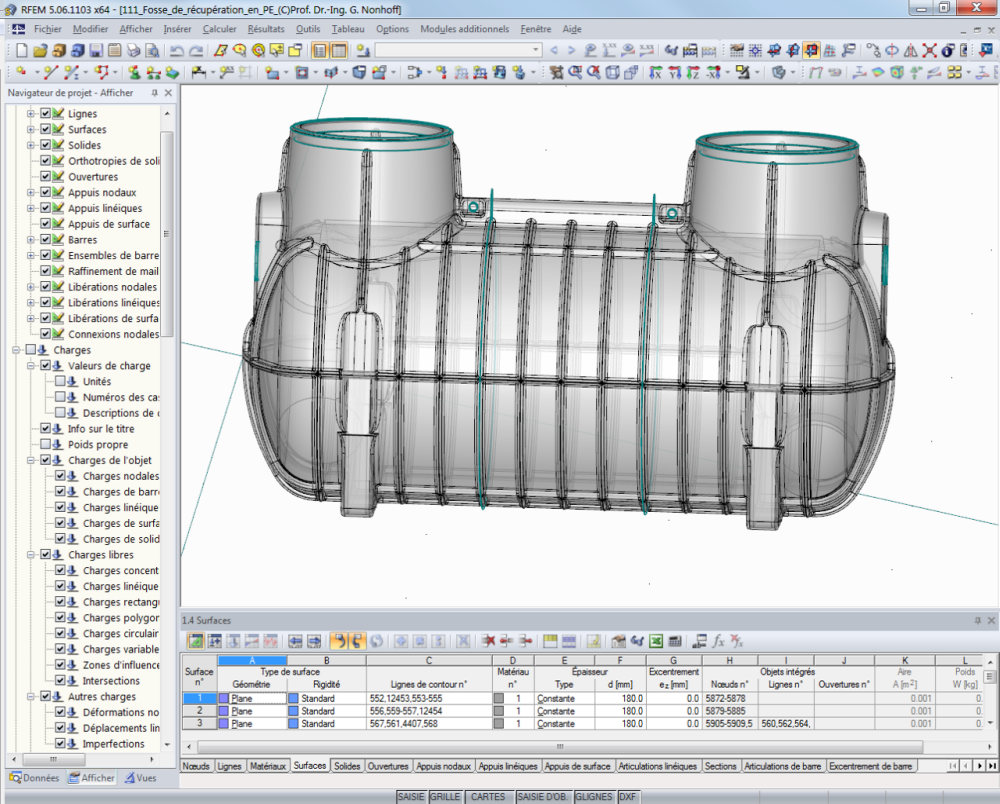 Fosse de collecte en PE | Prof. Dr.-Ing. G. Nonhoff