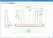 Bewehrungsplan - Schnitt Köchermitte, Blickrichtung in x