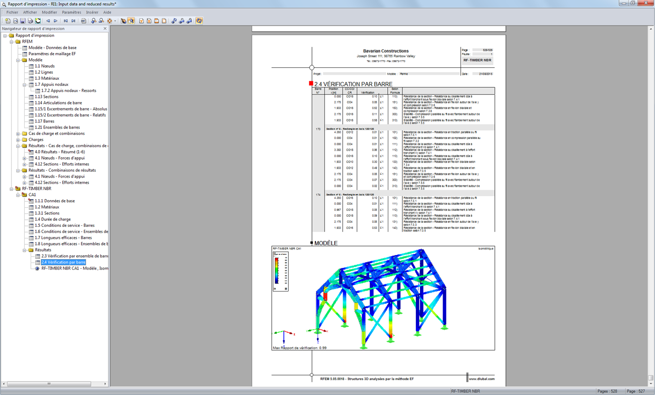 Rapport d'impression