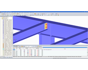 Visualisierung eines Fahnenblech-Anschlusses in RFEM