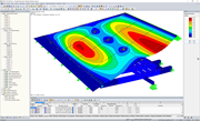 Affichage des déformations dans RFEM (© Maderas Besteiro SL)