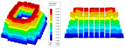 Vervormungsnachweis des Turms aus Steinblöcken in RFEM