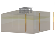 RFEM-Zusatzmodul Geotechnische Analyse | Détermination des paramètres de fondation à partir des données de sol
