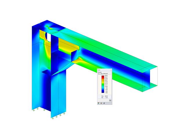 Logiciel MEF 3D pour le calcul de structures