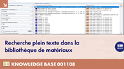 Volltextsuche in der Materialdatenbank