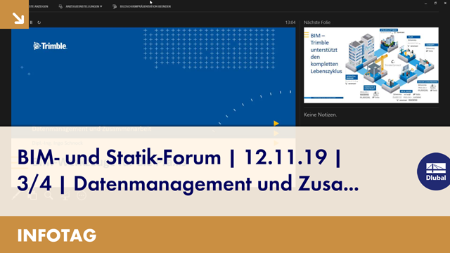 BIM- und Statik-Forum | 12.11.19 | 3/4 | Datenmanagement und Zusammenarbeit: BIM-Werkzeuge