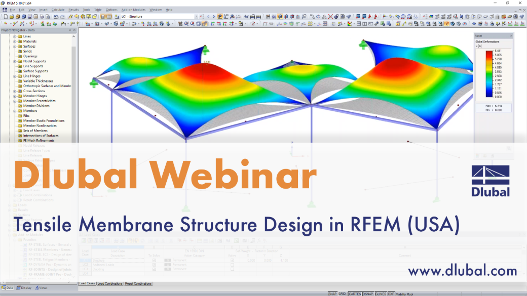 Webinaire : Conception de structures en membrane tendue dans RFEM