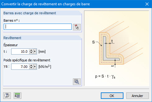 Ummantelungslast in Stablasten umwandeln