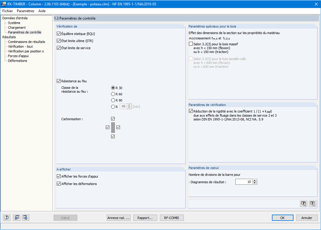 Maske 1.3 Steuerungsparameter