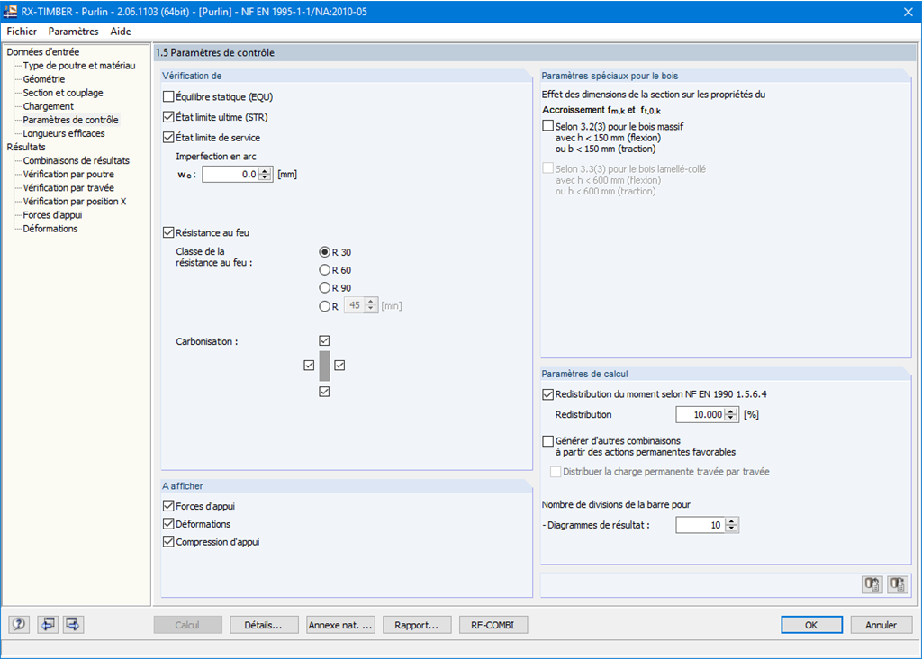 Maske 1.5 Steuerungsparameter