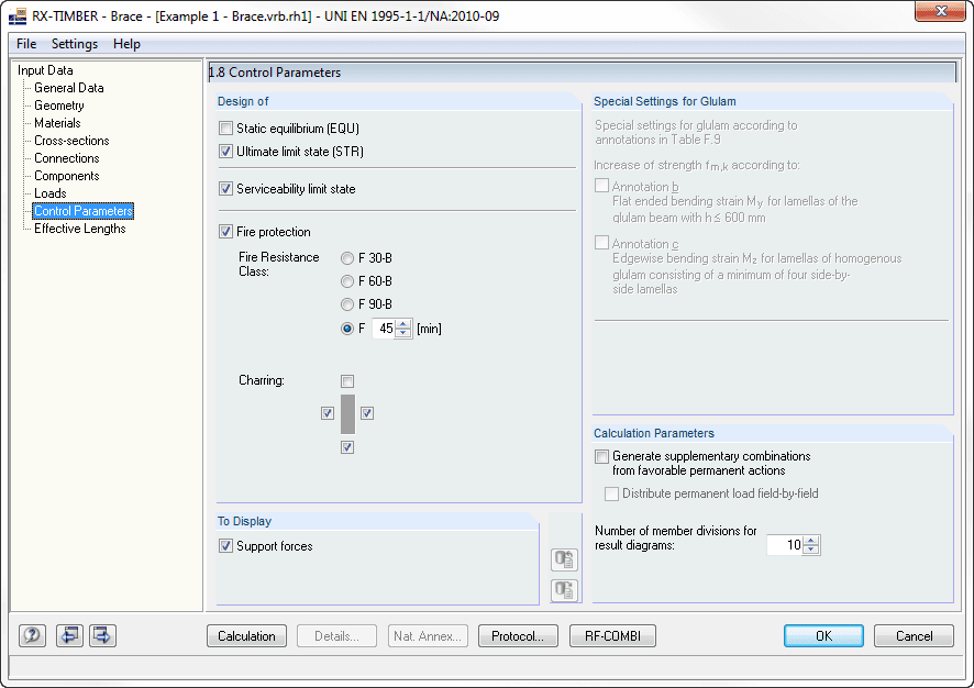 Maske 1.8 Steuerungsparameter