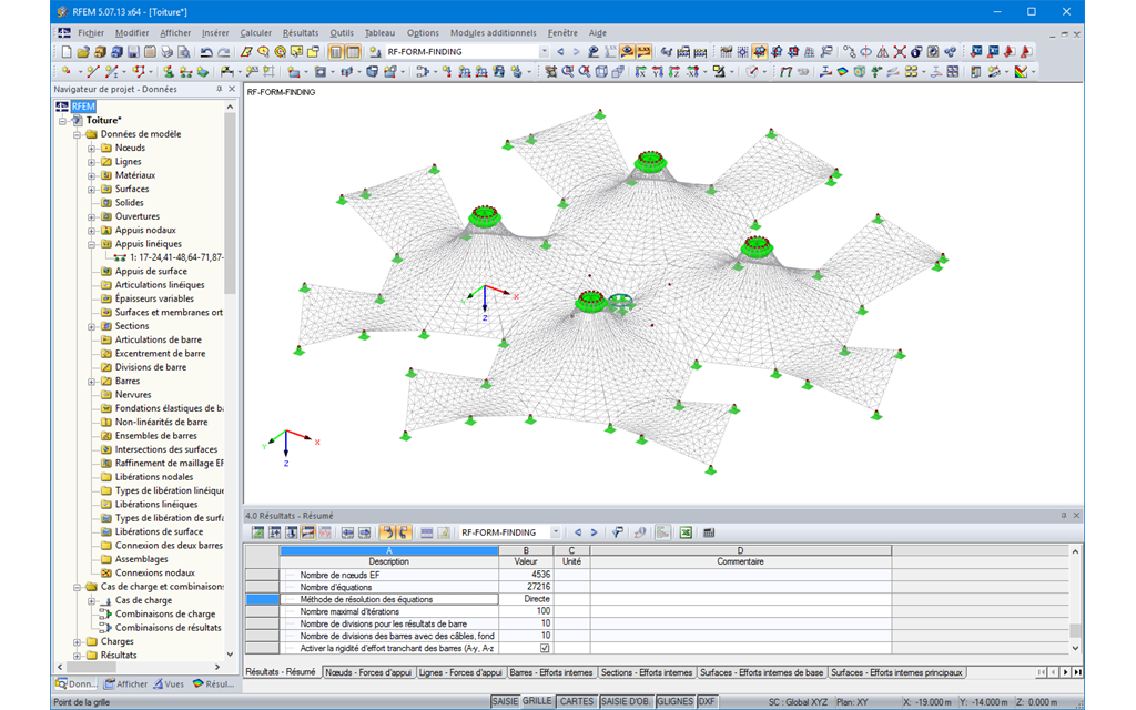 Déformation du Maillage EF après recherche de forme