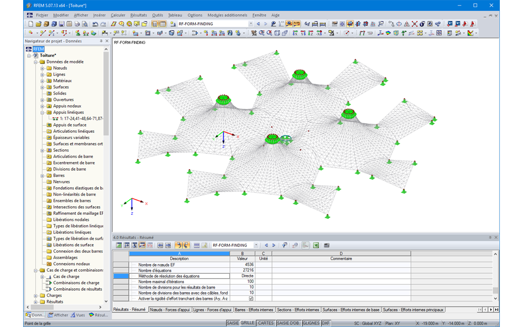 Déformation du Maillage EF après recherche de forme
