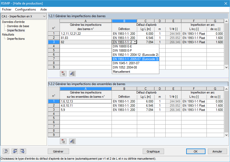 Normen für Ersatzimperfektionen