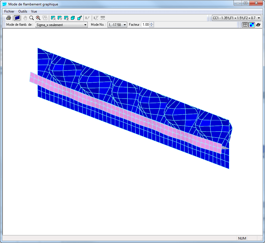 Grafische Darstellung der Beulfigur