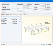Calcul des ressorts de translation et de rotation du panneau de cisaillement