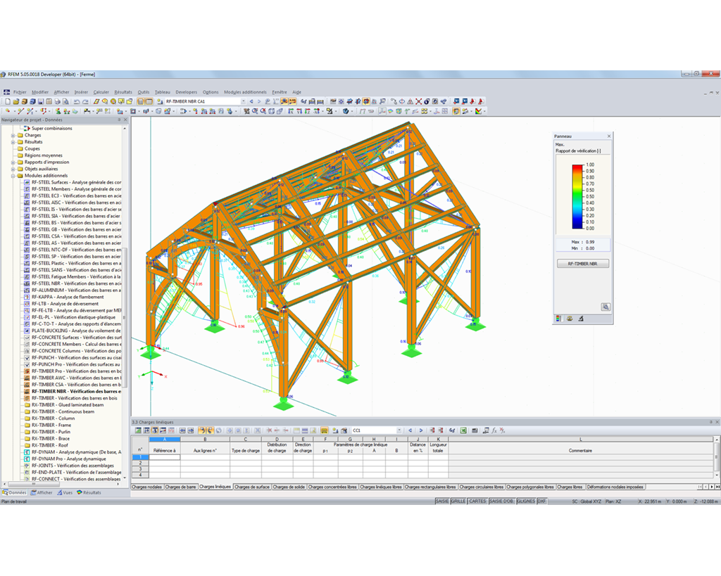 Rendu 3D avec rapport de vérification