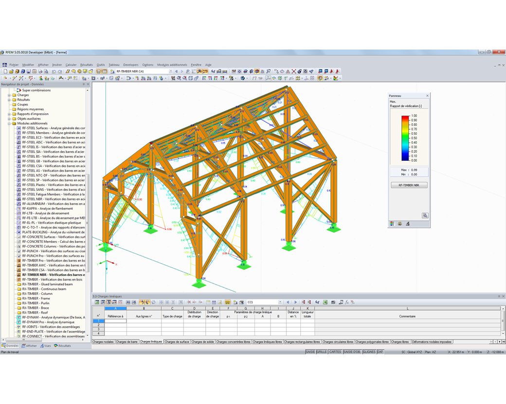 Rendu 3D avec rapport de vérification