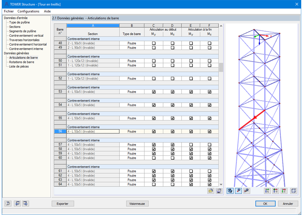 Generierte Mastdaten