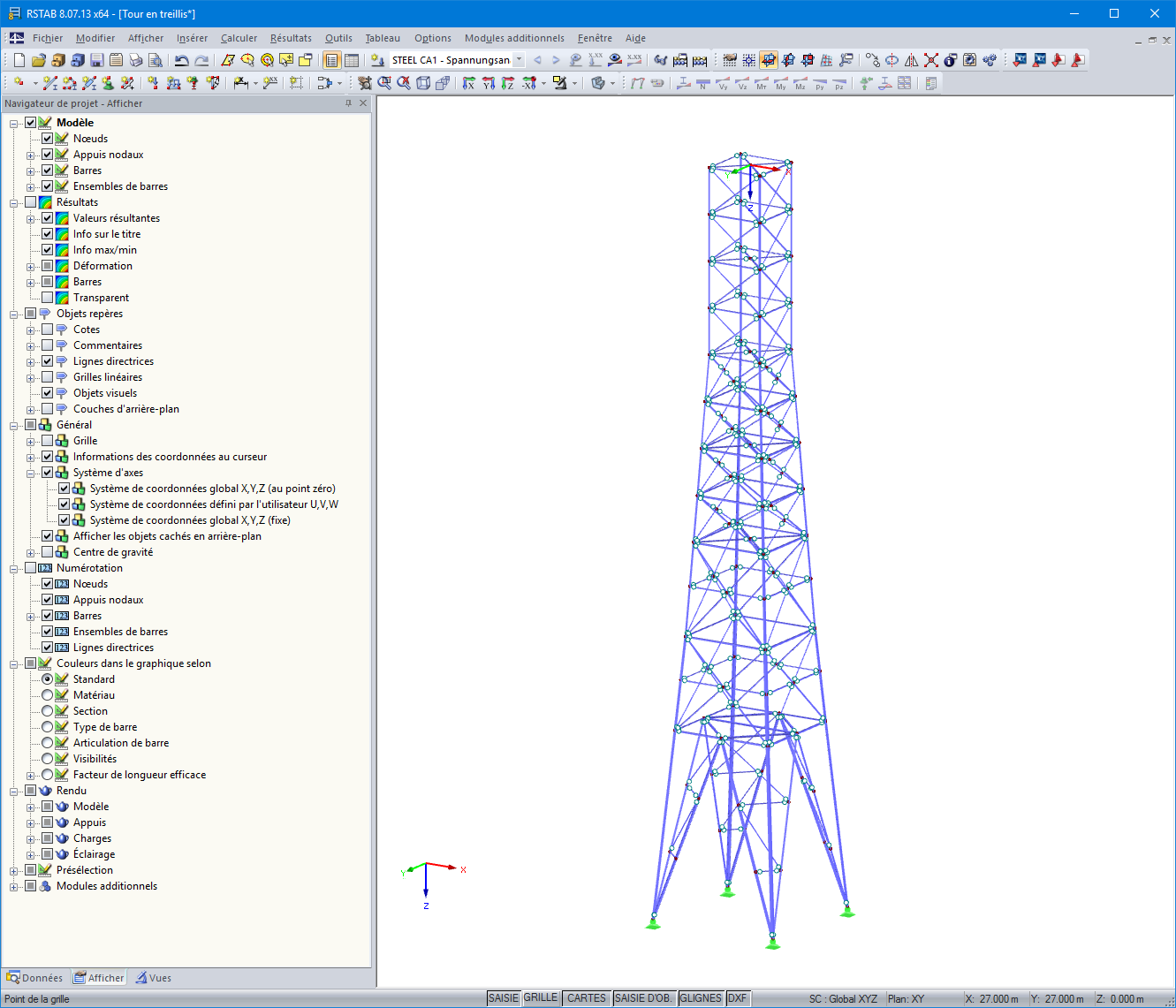 Mastdarstellungen in RFEM