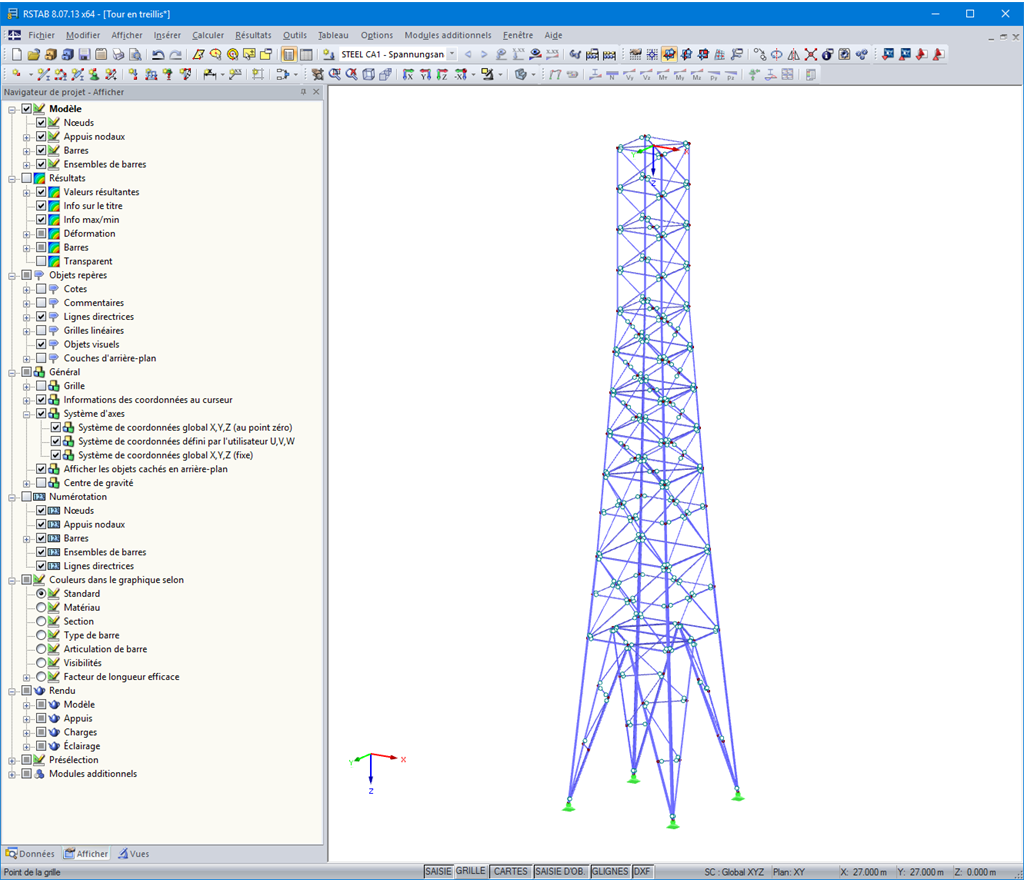 Mastdarstellungen in RFEM