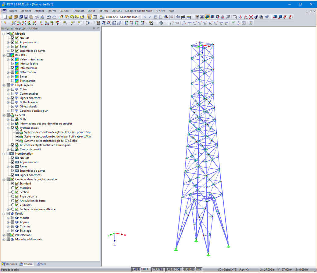 Mastdarstellungen in RFEM