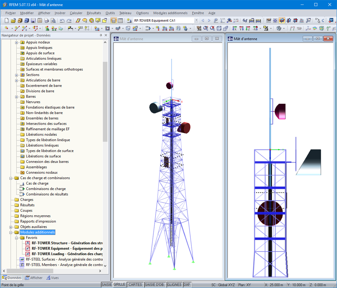Exportiertes RFEM-Modell