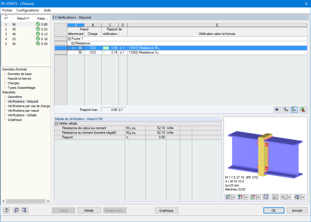 Fenêtre 3.1 Vérification - Résumé