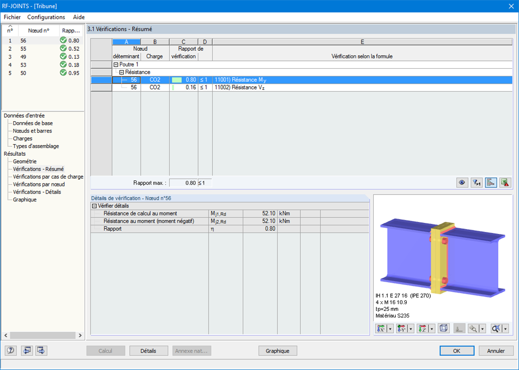 Fenêtre 3.1 Vérification - Résumé