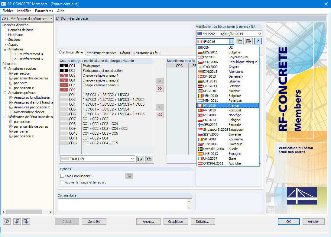 RF-BETON Stäbe - 1.1 Basisangaben