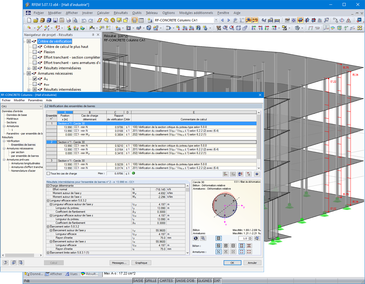 Affichage graphique des résultats dans RFEM