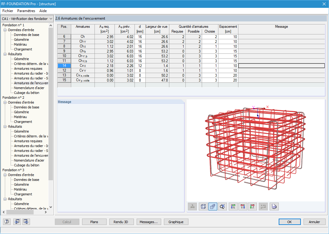 armatures de l'encuvement