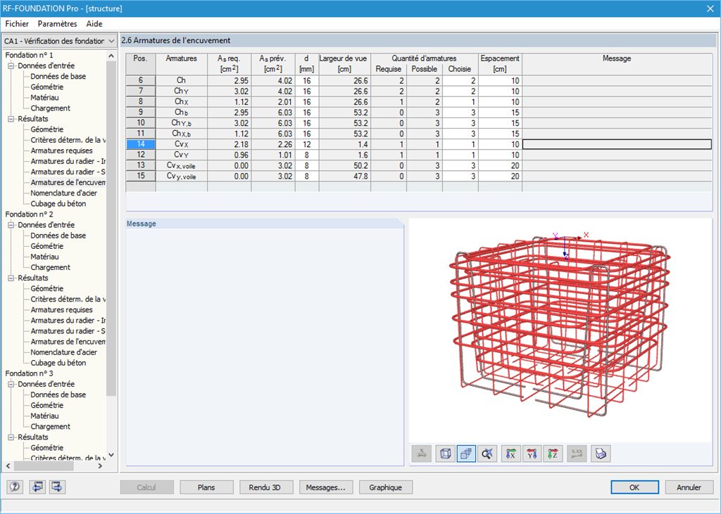 armatures de l'encuvement