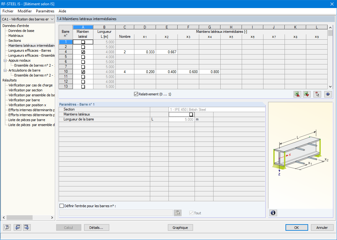 Seitliche Zwischenlager