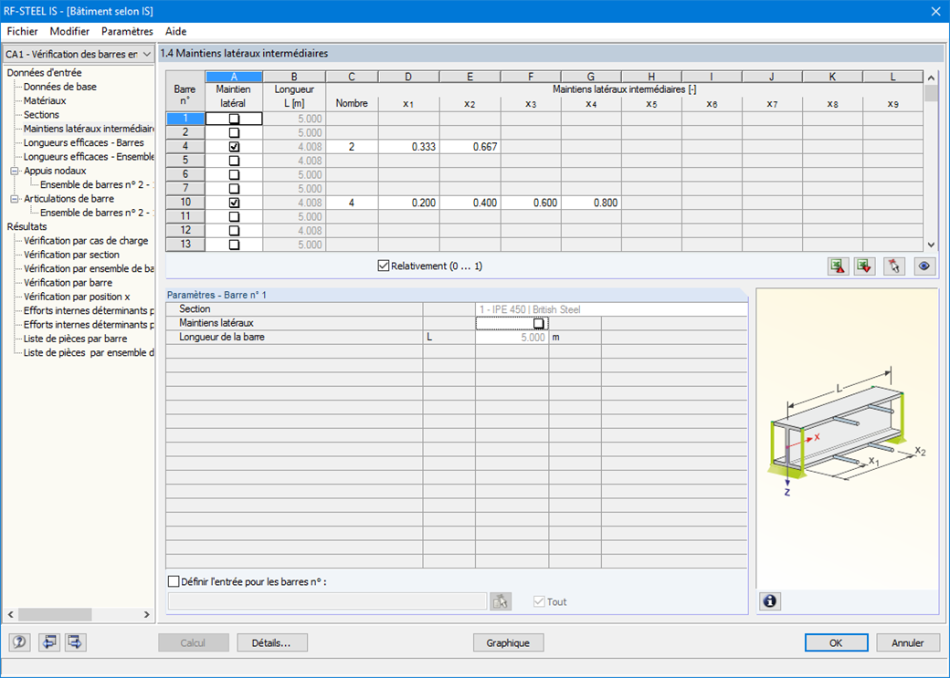 Seitliche Zwischenlager