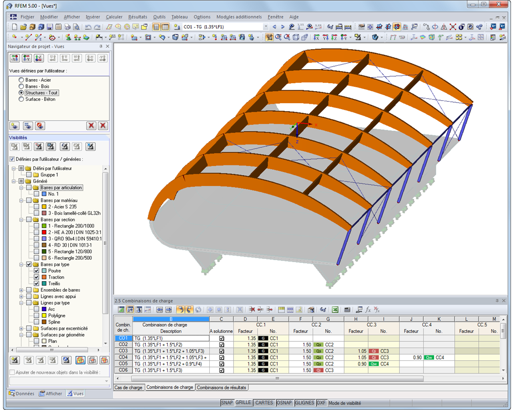 Navigateur de projet - Vues