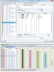 Kombinatorik-Dialog und Tabelle 2.5 Lastkombinationen