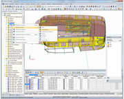 Navigator-Kontextmenü zum Anlegen einer neuen Fläche