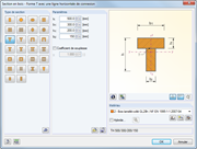 Eingabe eines zusammengesetzten T-Querschnittes